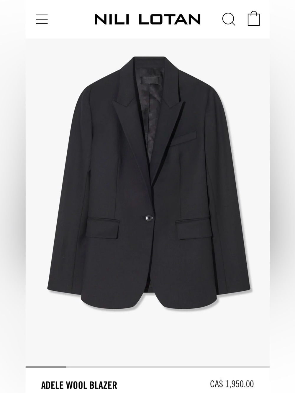 Nili Lotan Adele Blazer